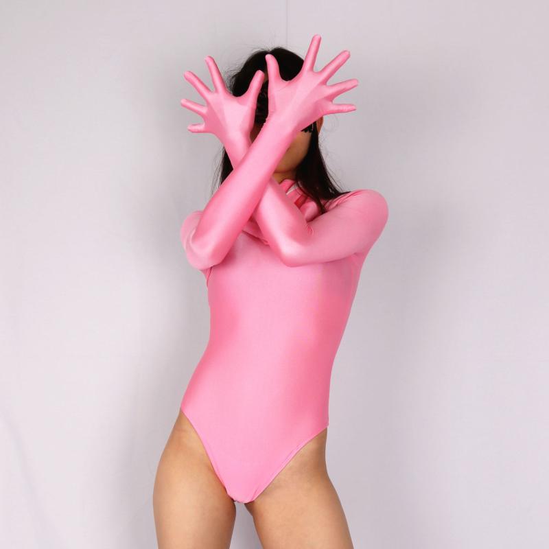Women's Shapers Women Men Sexy Spandex Leotard Long-sleeved High Elastic Body Shaping Tight Corset One Piece Stage Show