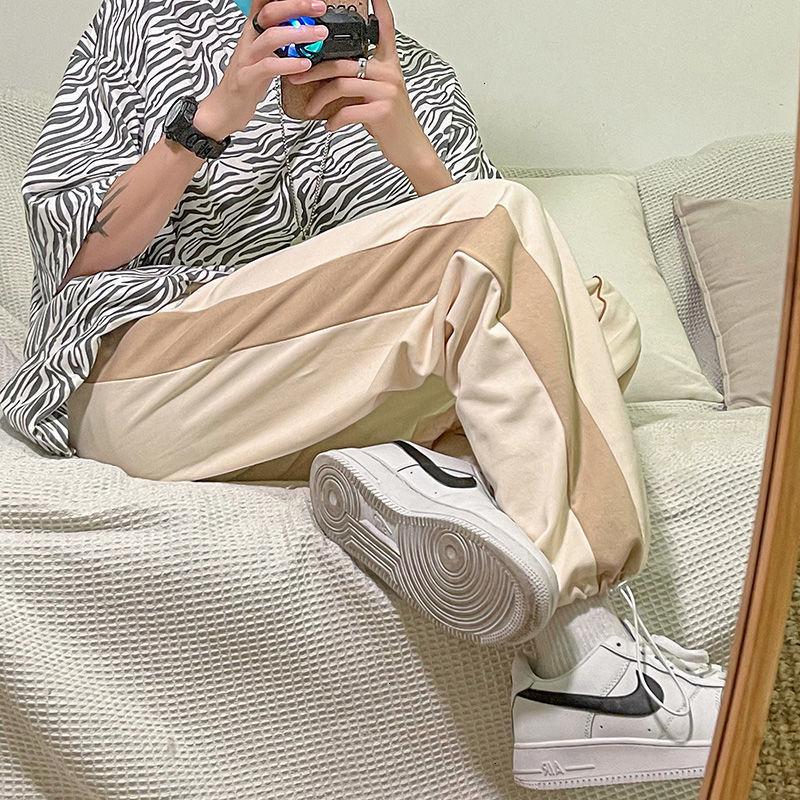 Men's Pants Summer Youth Striped Embroidery Men High Waist Wide Leg Trousers Casual Harajuku Fashion Women, Black
Men's Pants Summer Youth Striped Embroidery Men High Waist Wide Leg Trousers Casual Harajuku Fashion Women, Black