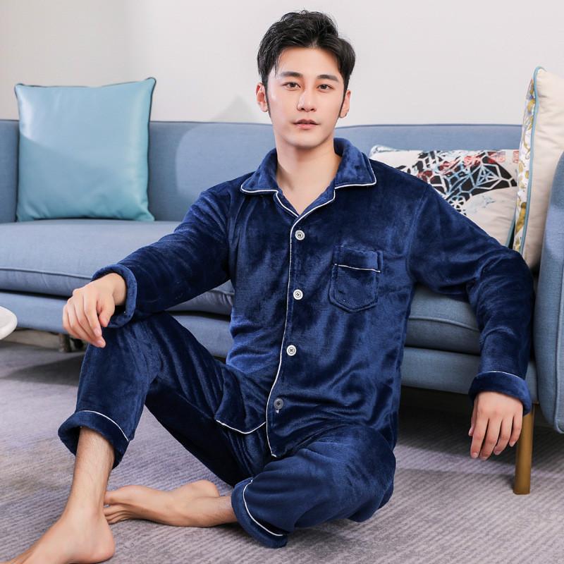 Men's Tracksuits Coral Fleece Male Pajamas Set Polyester Full Trousers Men 2pcs/set Warm Thicken Flannel Autumn Winter Man Home Clothes, Gray
Men's Tracksuits Coral Fleece Male Pajamas Set Polyester Full Trousers Men 2pcs/set Warm Thicken Flannel Autumn Winter Man Home Clothes, Gray