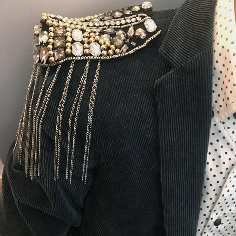 Pins, Brooches Epaulette/epaulet Shoulder/charreteras/ Arrival Handmade Kpop Clothing Accessories Suit Decoration Brooches/broches/brosche, Gray
Pins, Brooches Epaulette/epaulet Shoulder/charreteras/ Arrival Handmade Kpop Clothing Accessories Suit Decoration Brooches/broches/brosche, Gray