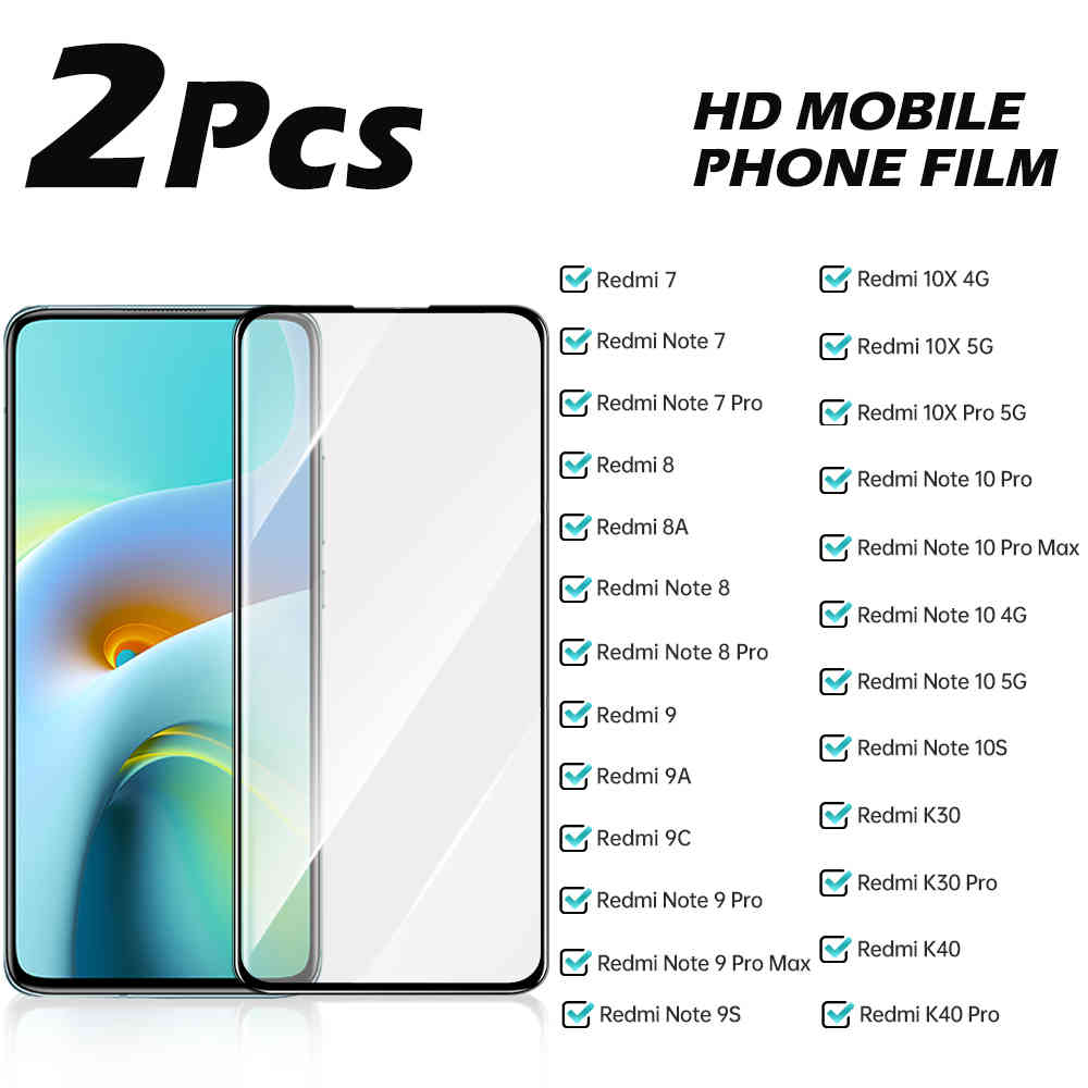 2PCS Protective Glass For Xiaomi Redmi 7 8 8A 9 9A 9C Tempered Glass Note 9S 10 Pro Max K30 K40 10X 10S 4G 5G Screen Protector
2PCS Protective Glass For Xiaomi Redmi 7 8 8A 9 9A 9C Tempered Glass Note 9S 10 Pro Max K30 K40 10X 10S 4G 5G Screen Protector