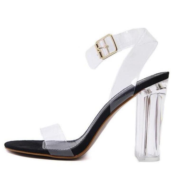 Summer Women Sandals Square Heels Buckle Strap Fish Mouth PVC Open-toed Woman Shoes, Black
Summer Women Sandals Square Heels Buckle Strap Fish Mouth PVC Open-toed Woman Shoes, Black