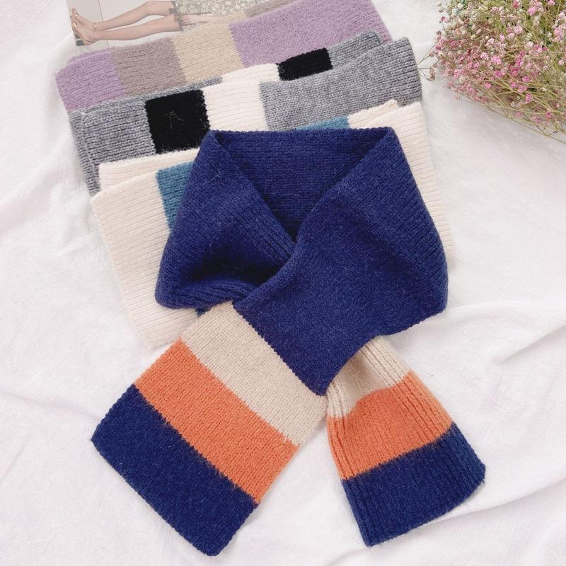 Scarves Winter Scarf For Women Solid Color Knitted Wool Cross Scarfs Female 20*95cm Fashion Simple Warm Short Ladies Casual
Scarves Winter Scarf For Women Solid Color Knitted Wool Cross Scarfs Female 20*95cm Fashion Simple Warm Short Ladies Casual