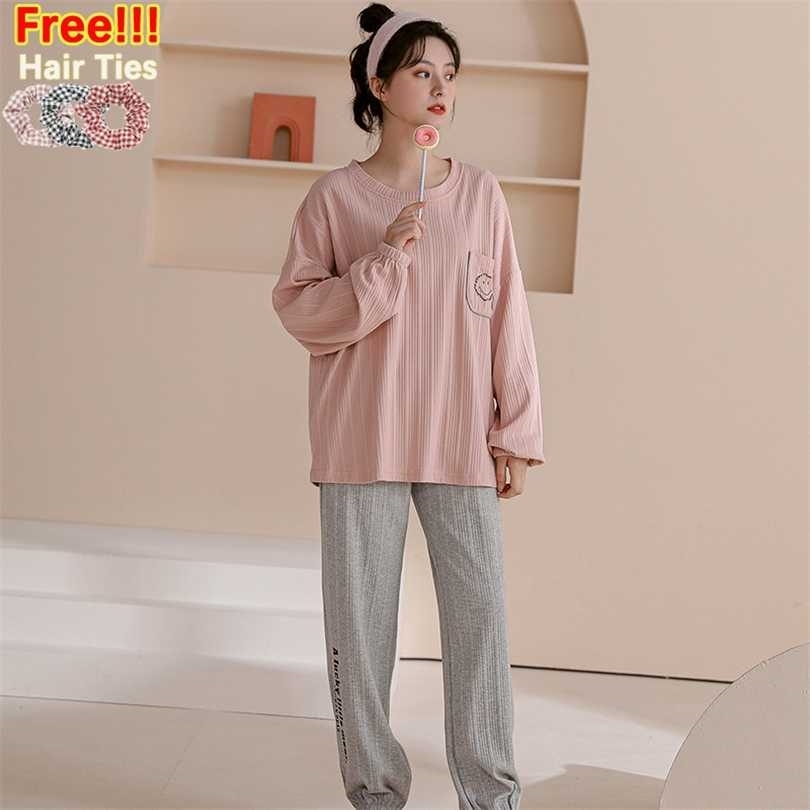 ATUENDO Autumn Fashion Solid Pink Pajama Sets for Women 100% Cotton PJS Atoff Home Sleepwear Casual Satin Soft Loungwear 211126
ATUENDO Autumn Fashion Solid Pink Pajama Sets for Women 100% Cotton PJS Atoff Home Sleepwear Casual Satin Soft Loungwear 211126