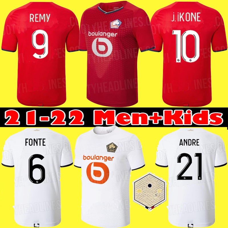 2021 2022 LOSC Lille soccer jerseys DAVID FONTE BURAK YAZICI football shirts 21 22 JIKONE T.WEAH L.ARAUJO maillots Adult Kids Kit, Red
2021 2022 LOSC Lille soccer jerseys DAVID FONTE BURAK YAZICI football shirts 21 22 JIKONE T.WEAH L.ARAUJO maillots Adult Kids Kit, Red