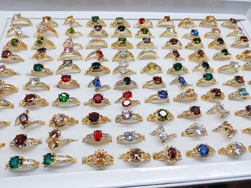 European and American simple mixed color zircon crystal ring for women gift ring accessories
European and American simple mixed color zircon crystal ring for women gift ring accessories