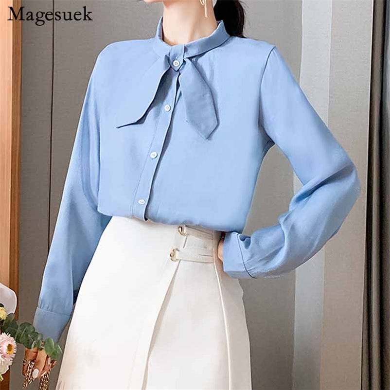 Elegant Office Lady Style Autumn Fashion Bow Tie Stand-collar Vintage Top Woman Blouse Long Sleeve Shirt Female 10662 210518, Blue
Elegant Office Lady Style Autumn Fashion Bow Tie Stand-collar Vintage Top Woman Blouse Long Sleeve Shirt Female 10662 210518, Blue
