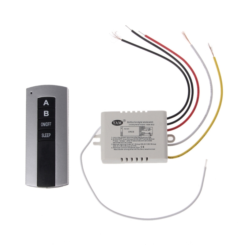 Wireless 1 Channel 2 Channel 3 Channel On/Off Lamp Remote control Switch Receiver Send Drop Ship