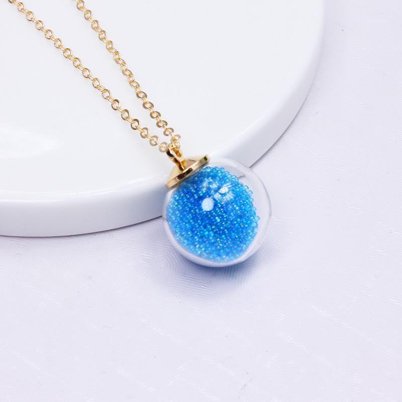 Fashion Brand Jewelry Handmade Glass Pendant Necklace For Women Candy Color Beads Simple Gift Necklaces Chains
Fashion Brand Jewelry Handmade Glass Pendant Necklace For Women Candy Color Beads Simple Gift Necklaces Chains