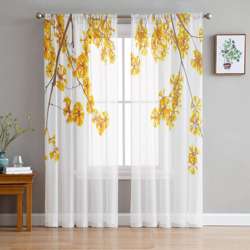 Curtain & Drapes Yellow Flowers Branch Brown Plant Modern Tulle Curtains For Living Room Bedroom Home Kitchen Window Sheer, As pic
Curtain & Drapes Yellow Flowers Branch Brown Plant Modern Tulle Curtains For Living Room Bedroom Home Kitchen Window Sheer, As pic