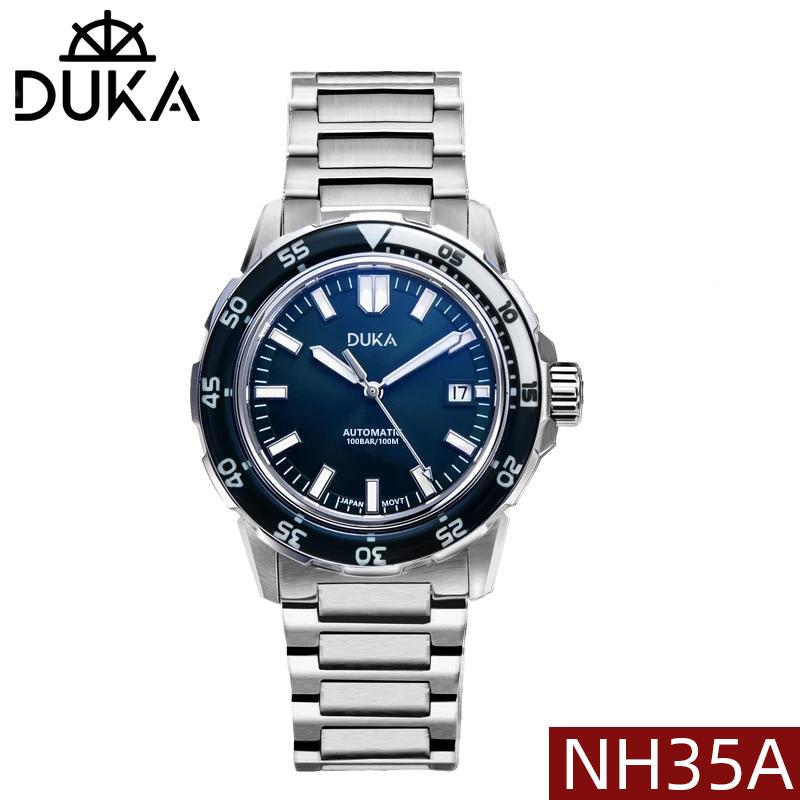 Wristwatches 2021 DUKA Wrist Watch Men's Mechanical Watches Top Automatic For Men NH35 Movt 100M Diver Steel Clock Man, Blue
Wristwatches 2021 DUKA Wrist Watch Men's Mechanical Watches Top Automatic For Men NH35 Movt 100M Diver Steel Clock Man, Blue