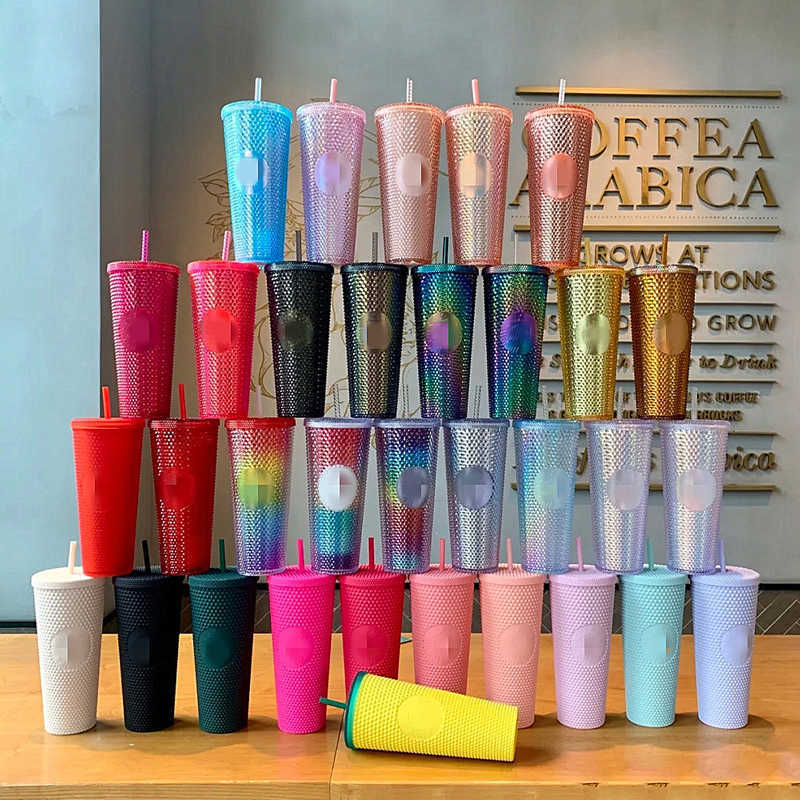 2021 Starbucks Double Barbie pink Durian Laser Straw Cup Tumblers Mermaid Plastic Cold Water Coffee Cups Gift Mug H1005S6O3S6O3, Customize
2021 Starbucks Double Barbie pink Durian Laser Straw Cup Tumblers Mermaid Plastic Cold Water Coffee Cups Gift Mug H1005S6O3S6O3, Customize