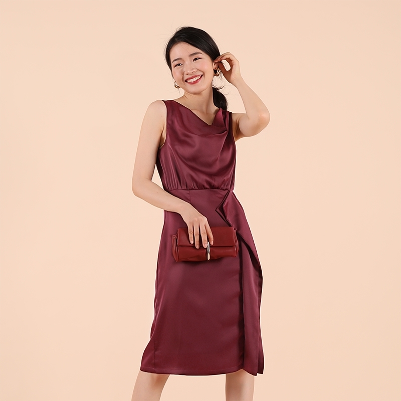 Women Satin Silk Dress Burgundy Sleeveless Slim Fit Bodycon Draped Dresses Sexy Club Wear Vestidos de verano 210608, Claret-red
Women Satin Silk Dress Burgundy Sleeveless Slim Fit Bodycon Draped Dresses Sexy Club Wear Vestidos de verano 210608, Claret-red