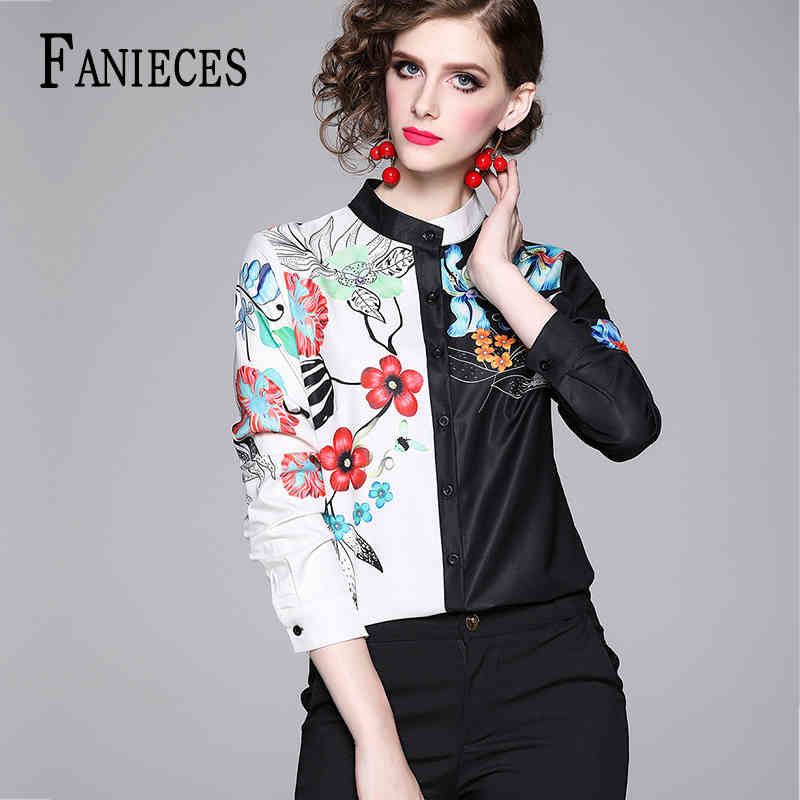 Spring Summer Fall Runway Vintage Print Button Front Long Sleeve Women Ladies Party OL Casual office Top Shirts Blouse 210520, Black
Spring Summer Fall Runway Vintage Print Button Front Long Sleeve Women Ladies Party OL Casual office Top Shirts Blouse 210520, Black