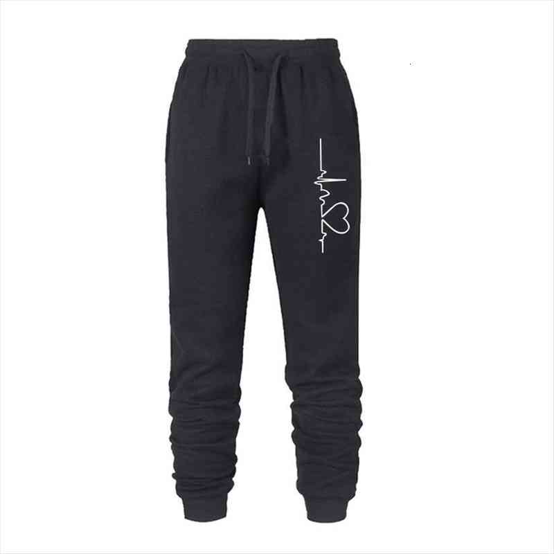 heartbeat printed pants loose sweatpants jogging outwear fashion strappy trousers, Black;white
heartbeat printed pants loose sweatpants jogging outwear fashion strappy trousers, Black;white