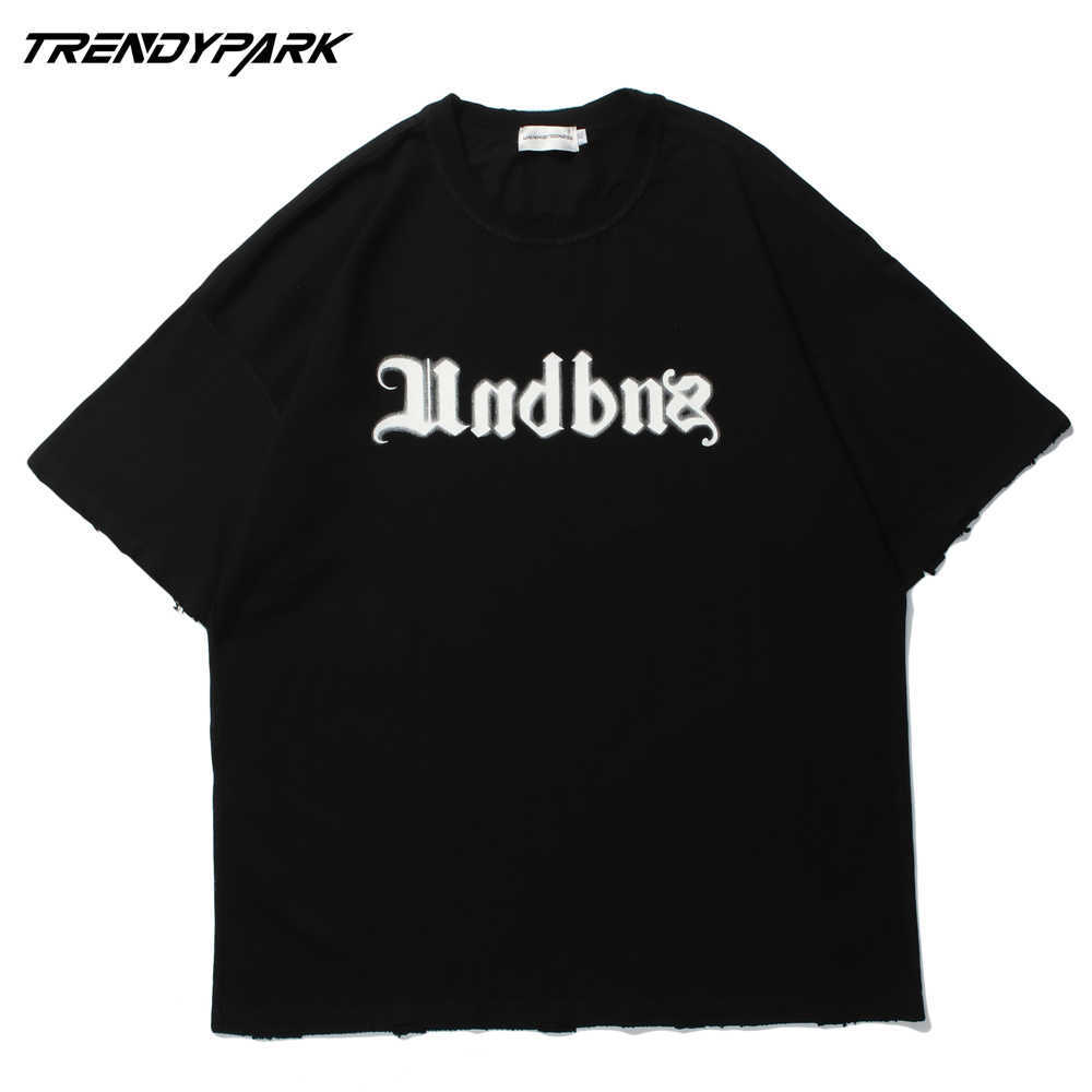 Hip Hop Oversized Harajuku T Shirt Men Skeleton Print Goth Tshirt Cotton Casual Summer Short Sleeve T-Shirt Streetwear Tops 210601