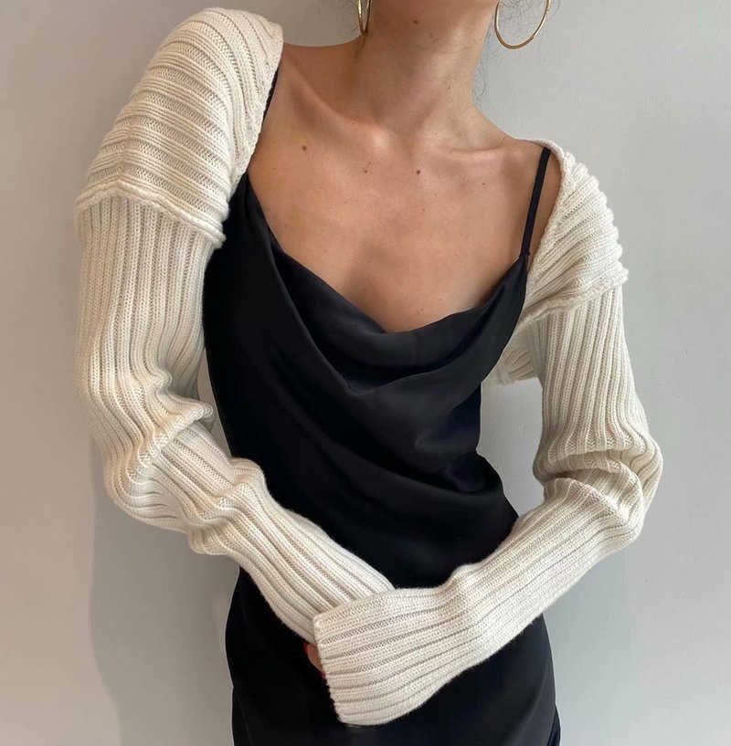 Street Beat Bat Shawl Cardigan - Short Knitted Long Sleeve Sweater Tops For Women, Soft And Cozy
