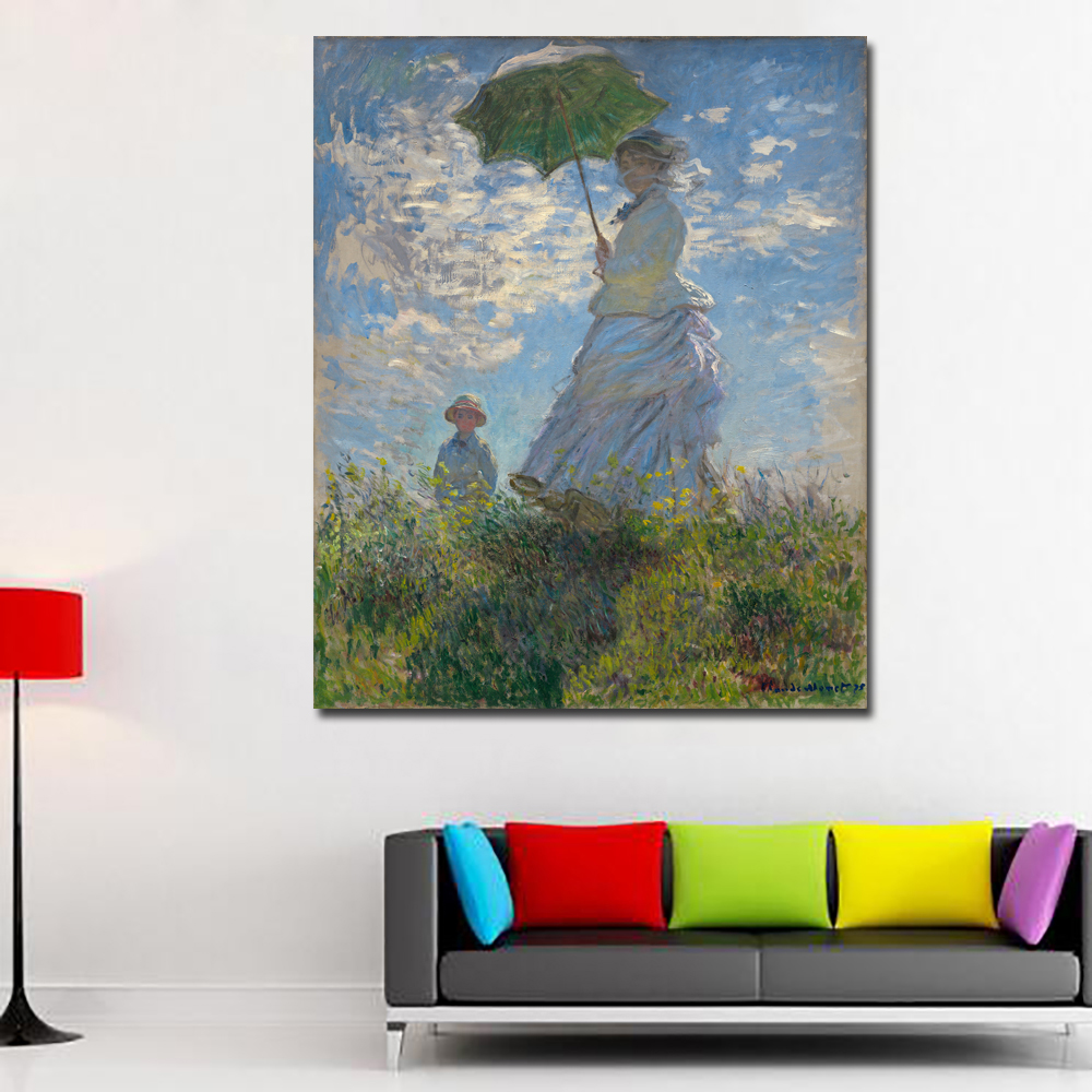 Woman with a Parasol - Madame Monet and Her Son by Claude Monet Classic Art Painting Prints On Canvas Wall Decor Home
Woman with a Parasol - Madame Monet and Her Son by Claude Monet Classic Art Painting Prints On Canvas Wall Decor Home