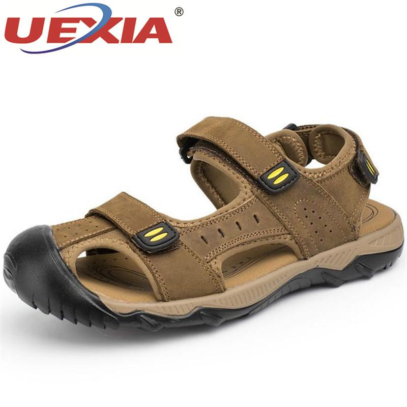 Sandals UEXIA 2021 Rome Fashion Summer Outdoor Beach Breathable Men Leather Men's Sandal Man Causal Shoes Plus Size 38-48, Black
Sandals UEXIA 2021 Rome Fashion Summer Outdoor Beach Breathable Men Leather Men's Sandal Man Causal Shoes Plus Size 38-48, Black