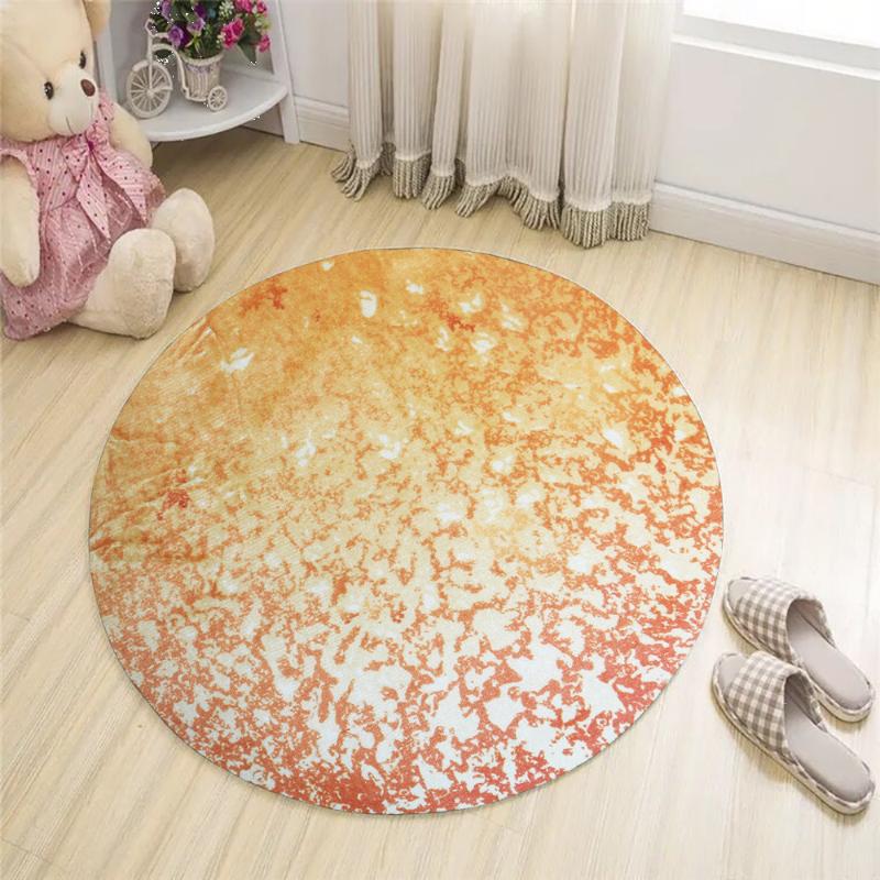 60*60cm Creative Piza Round Floor Mat Roll-up Pancake Carpet Flannel Anti Slip Home Living Room Dec Carpets