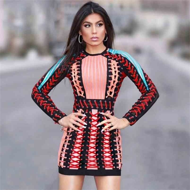 Women' Bandage Mini Celebrity Party Sexy Bodycon Long Sleeve O-Neck Cross-stitch Patchwork Dress 210525, Blue
Women' Bandage Mini Celebrity Party Sexy Bodycon Long Sleeve O-Neck Cross-stitch Patchwork Dress 210525, Blue