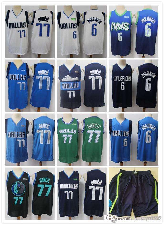 Mens DallasMavericksjersey Throwback Luka 77 DoncicKristaps 6 Porzingis Basketball Shorts Basketball Jerseys navy blue whi, Color
Mens DallasMavericksjersey Throwback Luka 77 DoncicKristaps 6 Porzingis Basketball Shorts Basketball Jerseys navy blue whi, Color