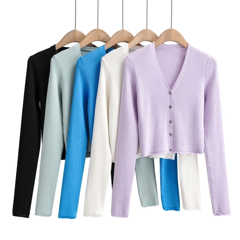 Women sweater cardigans Spring Casual V-neck long sleeve solid short knit coat Female single buttons knitted 210524, White
Women sweater cardigans Spring Casual V-neck long sleeve solid short knit coat Female single buttons knitted 210524, White
