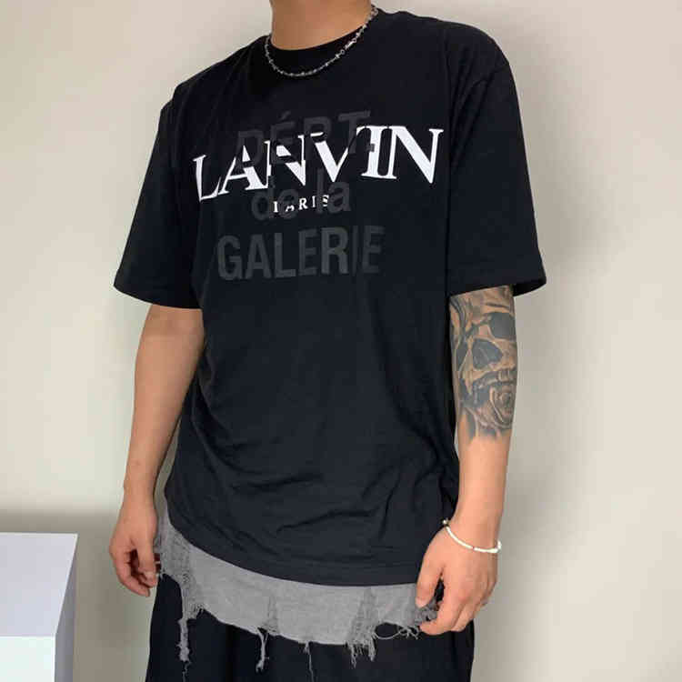 Dept Co Branded Overlapped Print Casual Versatile Couple Short Sleeve T-shirt with Li Jiaqi, White;black
Dept Co Branded Overlapped Print Casual Versatile Couple Short Sleeve T-shirt with Li Jiaqi, White;black