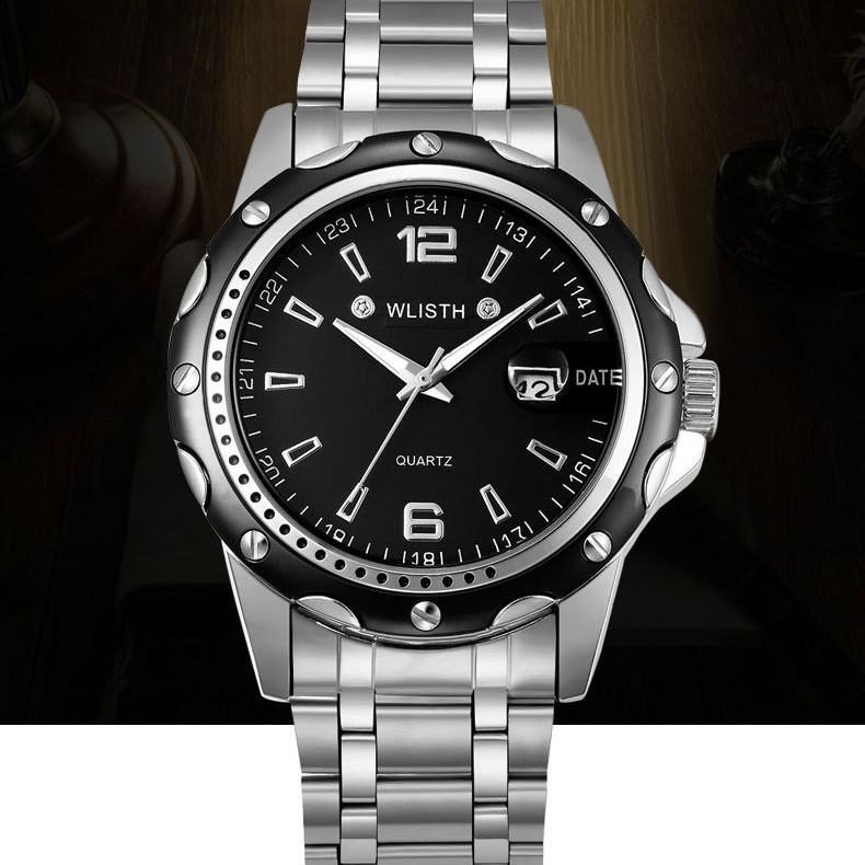 Wristwatches WLISTH Steel Belt Watch Explosion Models Men's Waterproof Luminous Calendar Business Quartz Watch19, Black
Wristwatches WLISTH Steel Belt Watch Explosion Models Men's Waterproof Luminous Calendar Business Quartz Watch19, Black