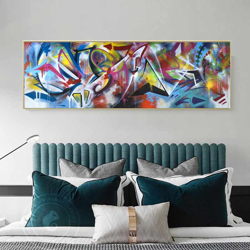 Huge Size Abstract Paintings Colorful Pictures For Living Room Wall Art Prints Poster Modern Decorative Canvas Art
