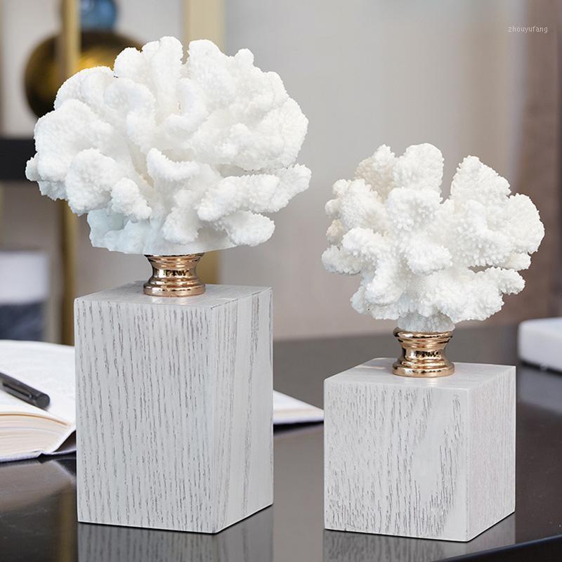 Decorative Objects & Figurines European-style White Artificial Coral Ornaments Resin Marble Art Living Room Bookcase Decoration Solid Wood B
Decorative Objects & Figurines European-style White Artificial Coral Ornaments Resin Marble Art Living Room Bookcase Decoration Solid Wood B