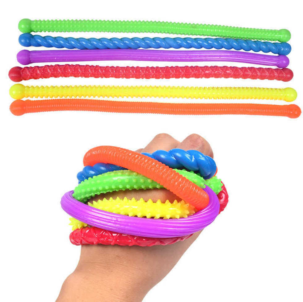 Fidget Toys Soft Rubber TPR Noodle Elastic Rope Toy Decompression Sensory Stress Reliever Pull Ropes Anxiety Relief Funny sale G76AKVT, 20cm rope 15g
Fidget Toys Soft Rubber TPR Noodle Elastic Rope Toy Decompression Sensory Stress Reliever Pull Ropes Anxiety Relief Funny sale G76AKVT, 20cm rope 15g