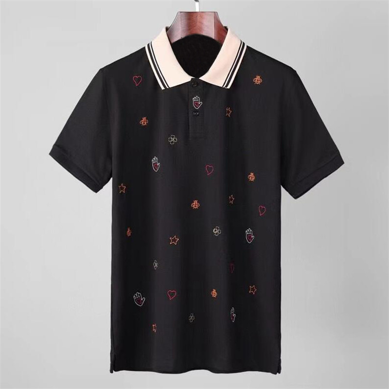 2021 tee Men's Polos Brand Design shirt Summer Street Wear Europe Fashion Men High Quality Cotton Tshirt Casual Short Sleeve #662, White;black
2021 tee Men's Polos Brand Design shirt Summer Street Wear Europe Fashion Men High Quality Cotton Tshirt Casual Short Sleeve #662, White;black