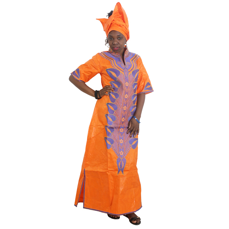 MD bazin riche dashiki women dress traditional african dresses for women embroidery pattern with stones africa clothes 210408