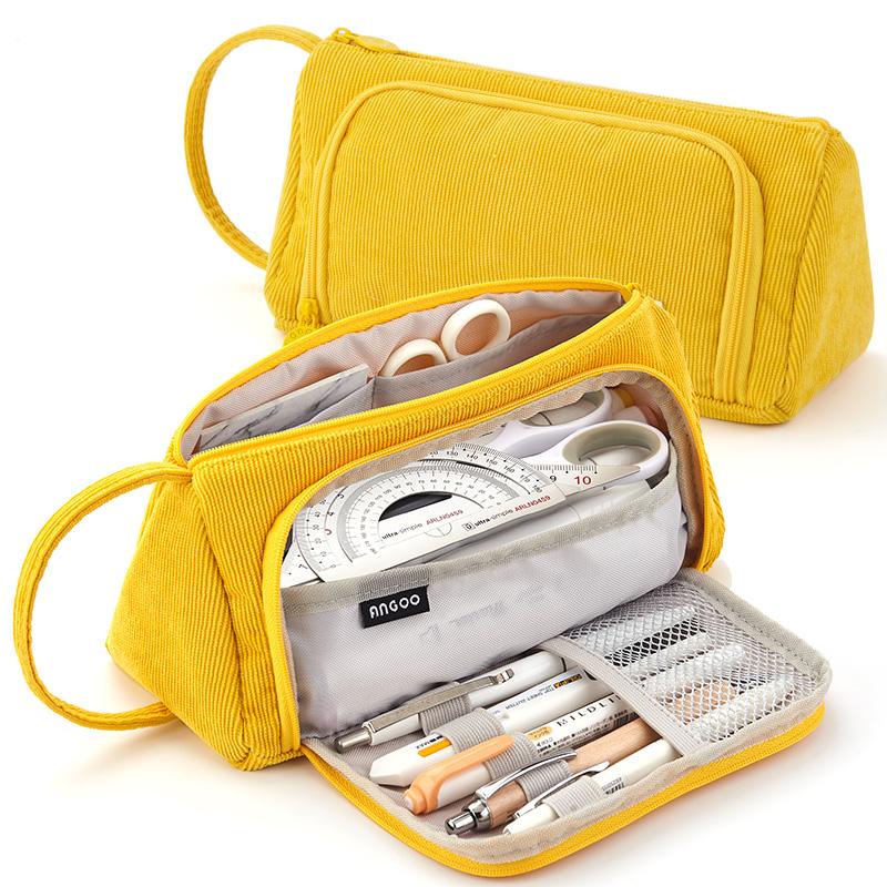 Pencil Bags Organizer Stationery Corduroy Fabric Case High Capacity School Supplies Cosmetic Bag Handle Storage Pouch Eraser Holder
Pencil Bags Organizer Stationery Corduroy Fabric Case High Capacity School Supplies Cosmetic Bag Handle Storage Pouch Eraser Holder