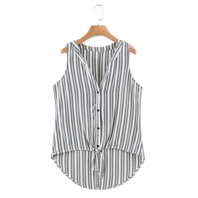 Summer Sleeveless Shirts Vintage Striped Tops Tank Top Blouse Women Casual Street Style Vest XZ2687 210525, Gray
Summer Sleeveless Shirts Vintage Striped Tops Tank Top Blouse Women Casual Street Style Vest XZ2687 210525, Gray