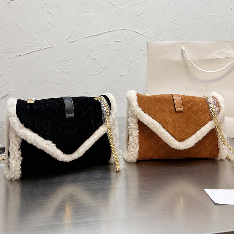 Designer Women Loulou Lambswool Messenger Bag Luxurys Designers Bags Paris SL Nubuck leather Lambs Wool Fur Shoulder Handbags V Quilted Sued
Designer Women Loulou Lambswool Messenger Bag Luxurys Designers Bags Paris SL Nubuck leather Lambs Wool Fur Shoulder Handbags V Quilted Sued