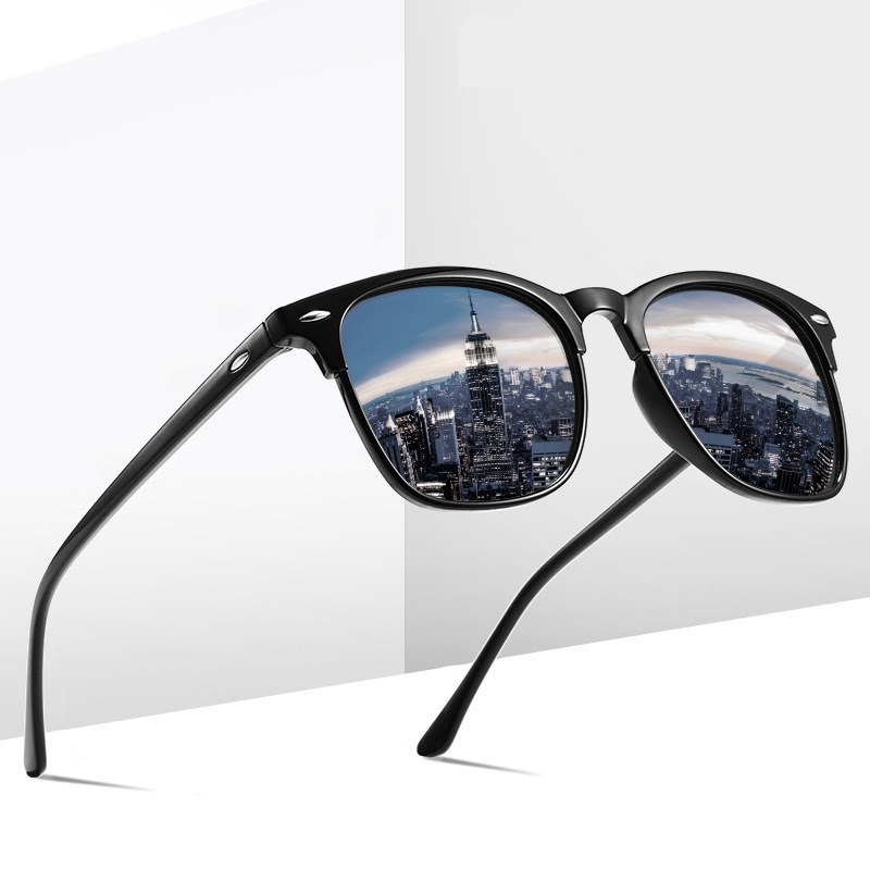 New Polarized Classic Vintage Sunglasses Anti-Reflective Mirror Men Out Door Sun Fashion Glasses Uv400, White;black
New Polarized Classic Vintage Sunglasses Anti-Reflective Mirror Men Out Door Sun Fashion Glasses Uv400, White;black
