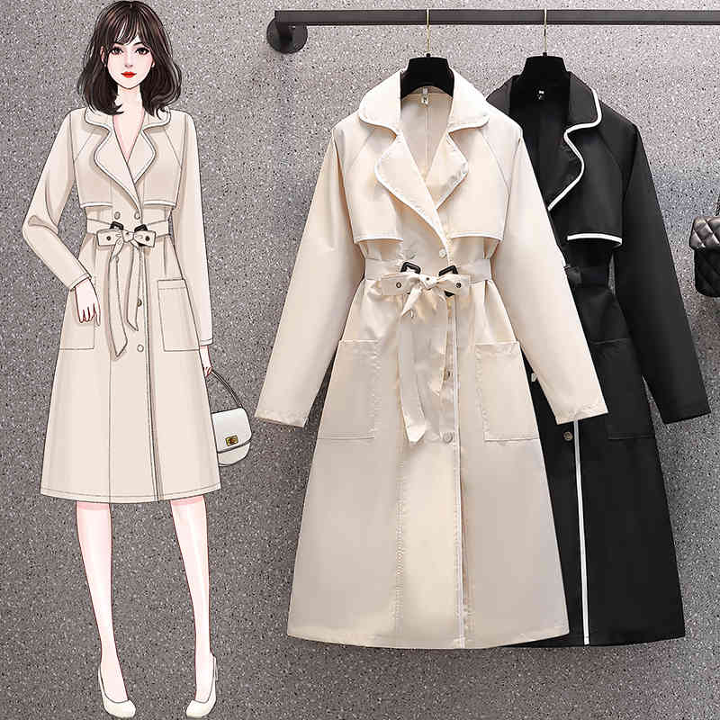 Women's Trench Coats jacket cufflinks, women's with loose stripes long sleeve QPS1, 1# shoe box
Women's Trench Coats jacket cufflinks, women's with loose stripes long sleeve QPS1, 1# shoe box