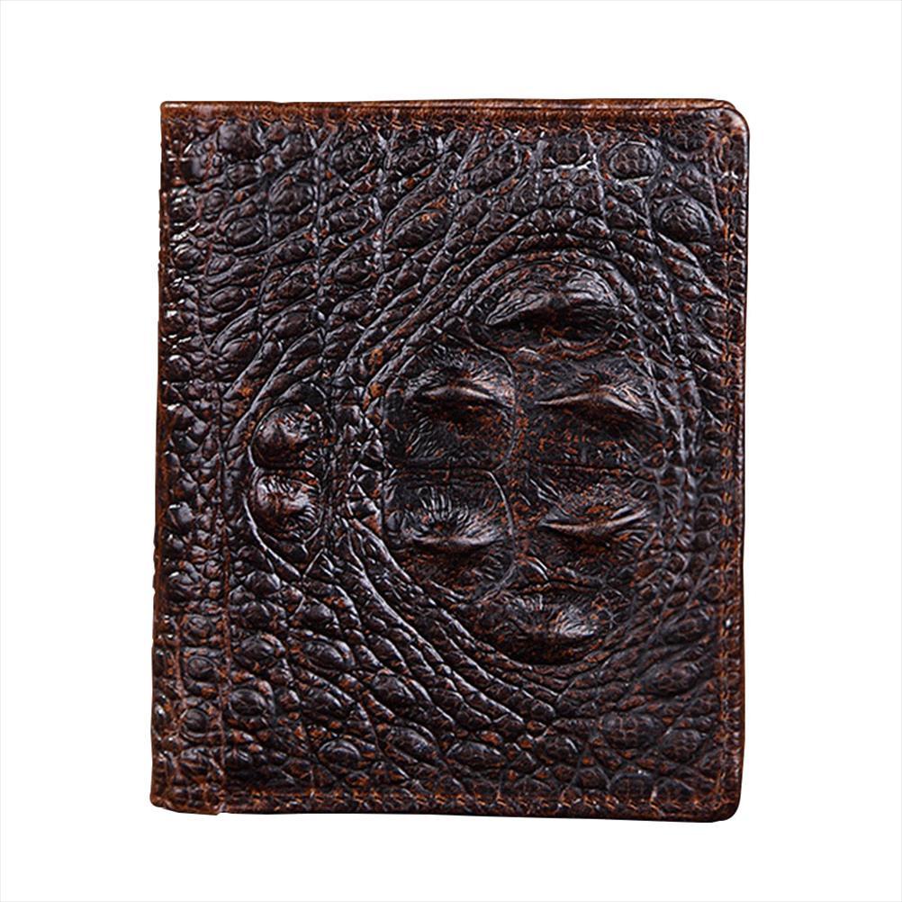 Genuine Leather Crocodile Mens Wallet Casual Skin Male Purse Vintage High Quality Portfolio For Men Designer Cuzdan, Brown
Genuine Leather Crocodile Mens Wallet Casual Skin Male Purse Vintage High Quality Portfolio For Men Designer Cuzdan, Brown