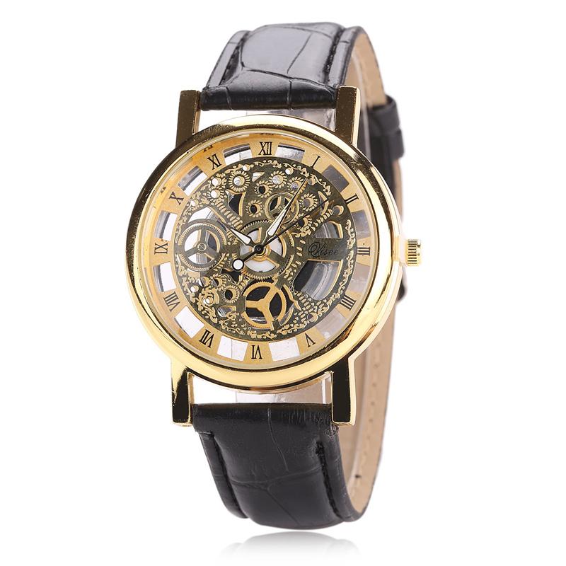 Wristwatches 2021 High-grade Retro Belt Roman Digital Watch Couple Transparent Hollow Non-mechanical Watches For Men And Women, Golden shell
Wristwatches 2021 High-grade Retro Belt Roman Digital Watch Couple Transparent Hollow Non-mechanical Watches For Men And Women, Golden shell