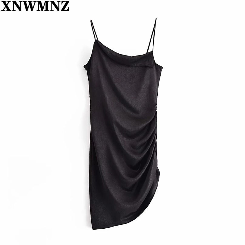 Dress Woman Sexy Fashion Folds Mini Backless Thin Straps Female es Vestidos Mujer summer women' dress 210520, Black
Dress Woman Sexy Fashion Folds Mini Backless Thin Straps Female es Vestidos Mujer summer women' dress 210520, Black
