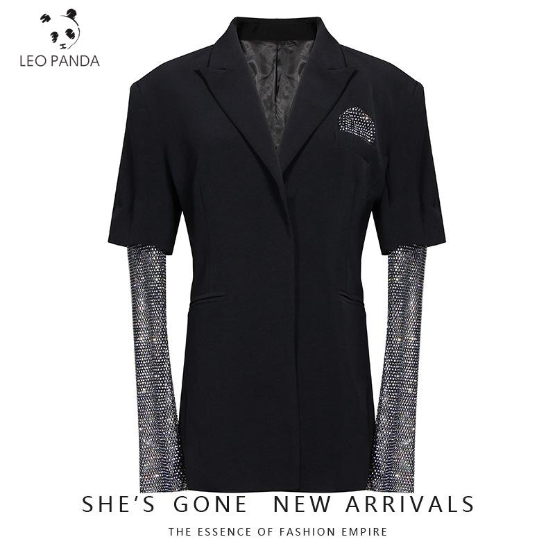 Women' Suits & Blazers Diamonds Mesh Long Sleeve Patchwork Black Blazer Coat Women 2021 Spring Autumn Elegant Ladies Fashion Clothing Stree
Women' Suits & Blazers Diamonds Mesh Long Sleeve Patchwork Black Blazer Coat Women 2021 Spring Autumn Elegant Ladies Fashion Clothing Stree