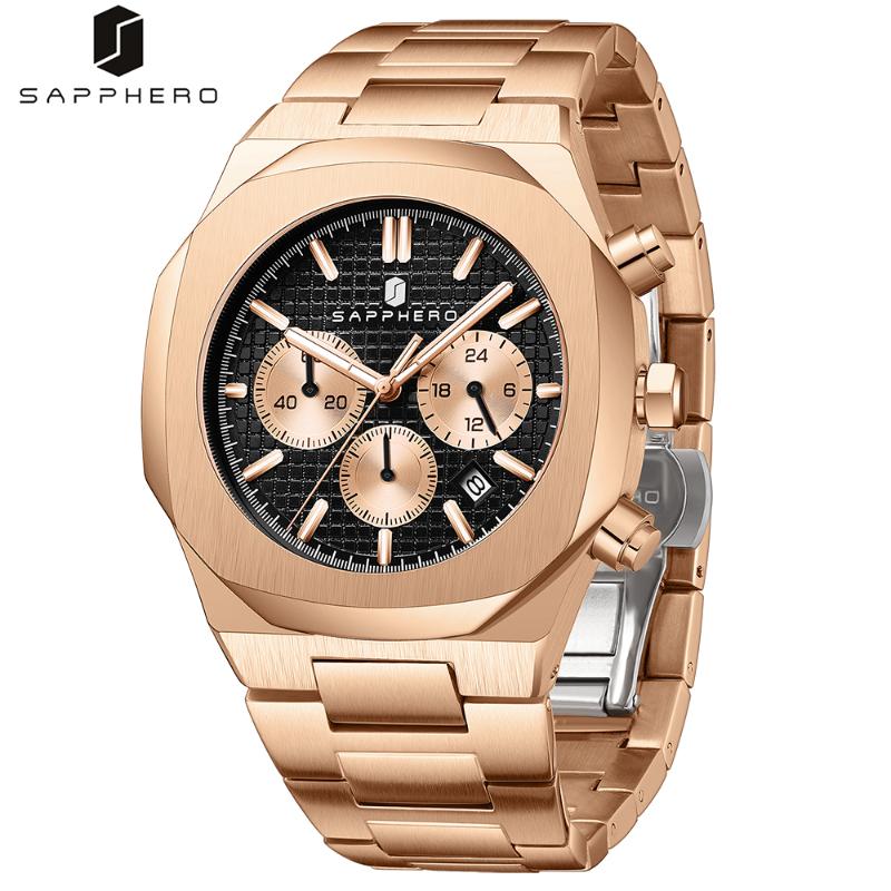 Wristwatches SAPPHERO Men For Watches 2021 Luxury Quartz Movement Simple Waterproof Stainless Steel Clock Sport Chronograph, Silver black
Wristwatches SAPPHERO Men For Watches 2021 Luxury Quartz Movement Simple Waterproof Stainless Steel Clock Sport Chronograph, Silver black