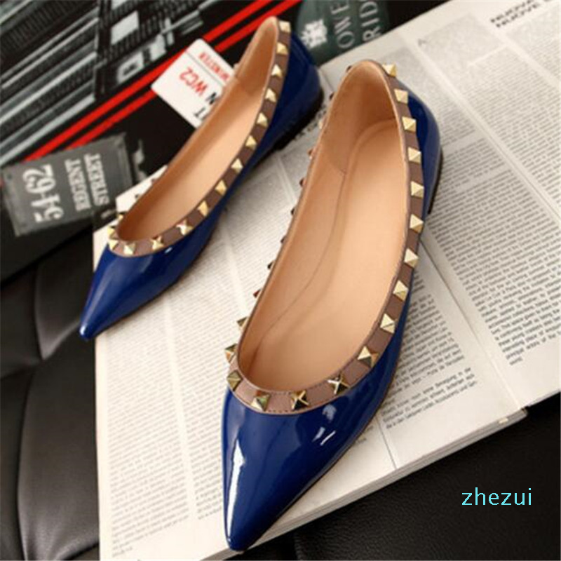 designer leather v stud ballerina flats blue black nude red yellow rose pink luxury runway classic fashion women
designer leather v stud ballerina flats blue black nude red yellow rose pink luxury runway classic fashion women