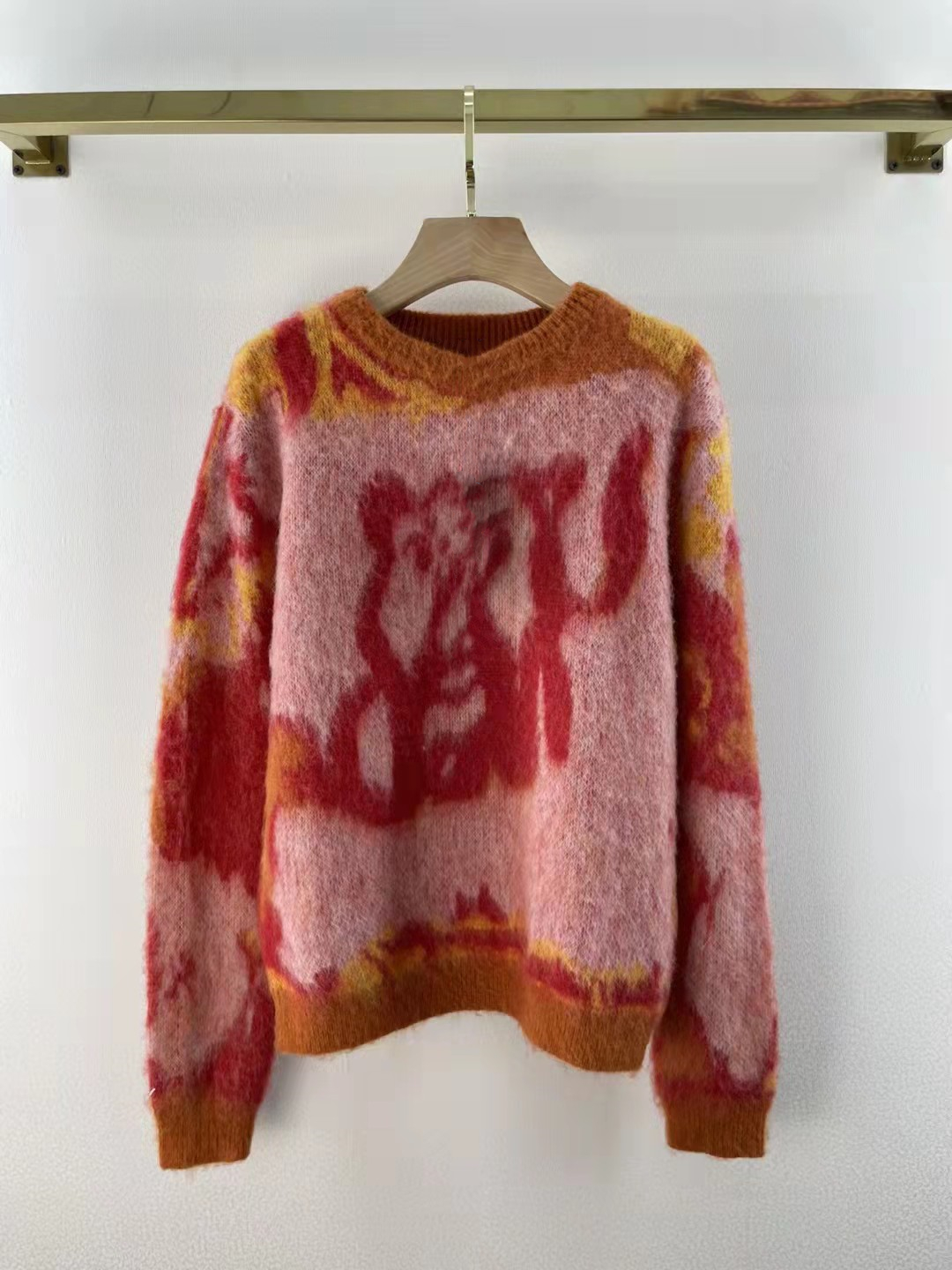 Mens and Womens Same Style D Home 2021 Autumn and Winter New Mohair Color Latte Art Embroidery round Neck Loose Long Sleeves Sweater, Color panel
Mens and Womens Same Style D Home 2021 Autumn and Winter New Mohair Color Latte Art Embroidery round Neck Loose Long Sleeves Sweater, Color panel