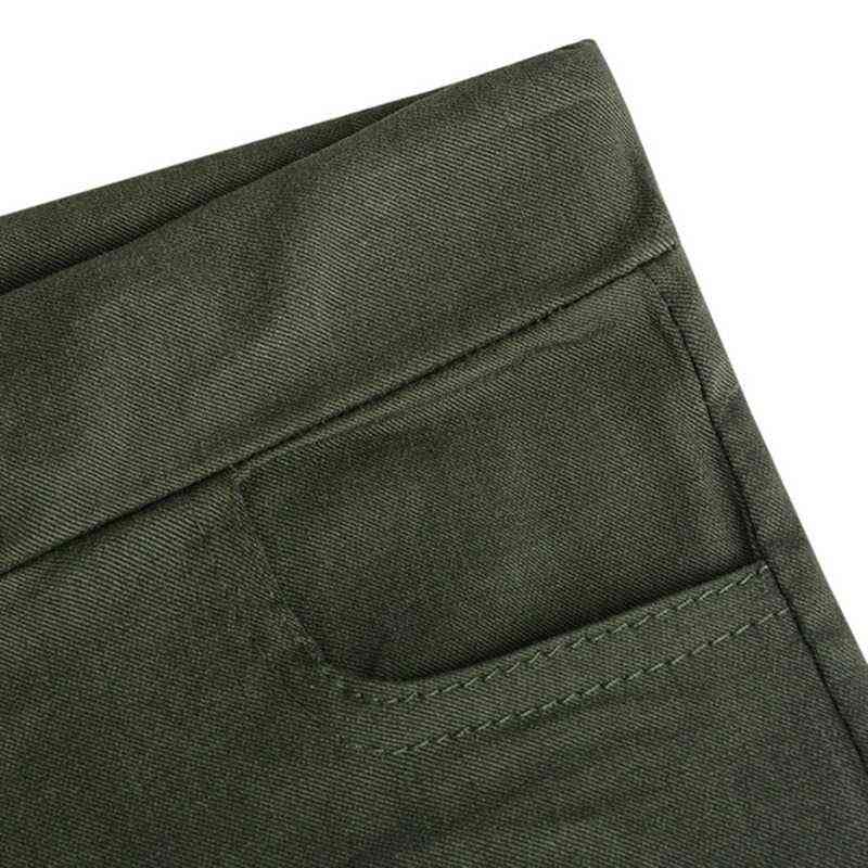 Ogilvy Mather Spring Lace Up Waist Casual Women Pants Solid Pencil MultiPockets Straight Slim Fit Trousers S2XL 211124Z