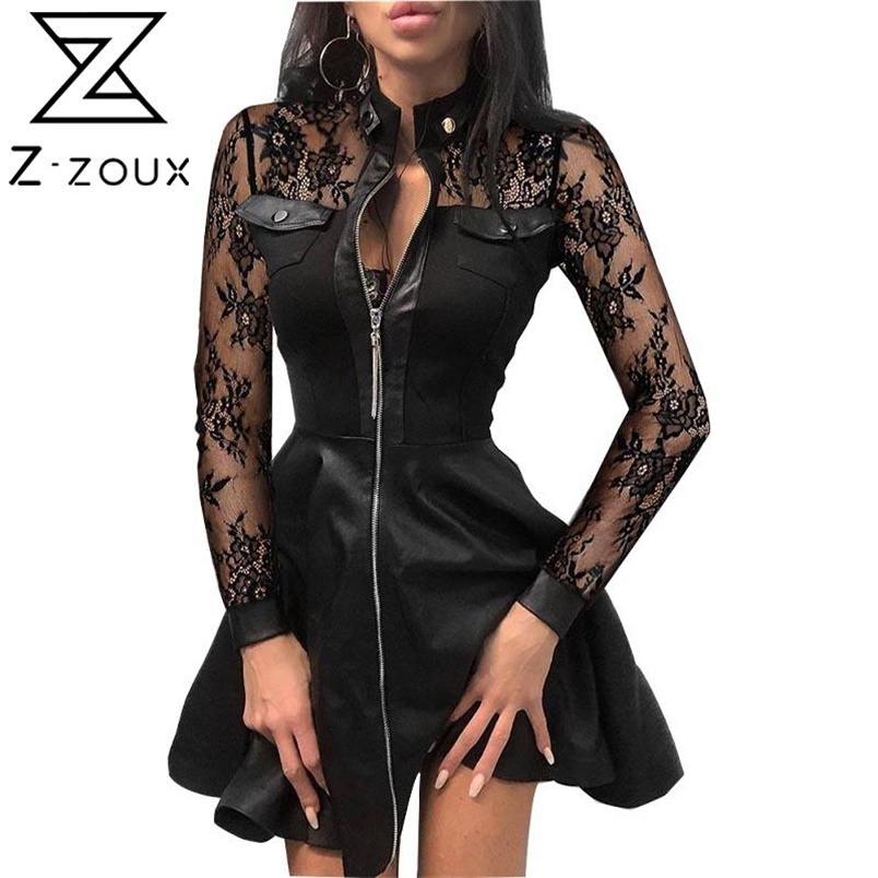 Women Dress Patchwork Color Matching Plus Size Pu Leather Dresses Vintage Sexy Plaid Printing 210513