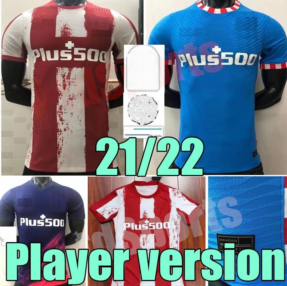 21 22 Player Atletico Soccer Jerseys version Madrid home away 3rd Griezmann FELIX Camisetas de fútbol Suarez CORREA Jersey Men adult 2021 2022 Football Shirt, Home+league patch
21 22 Player Atletico Soccer Jerseys version Madrid home away 3rd Griezmann FELIX Camisetas de fútbol Suarez CORREA Jersey Men adult 2021 2022 Football Shirt, Home+league patch