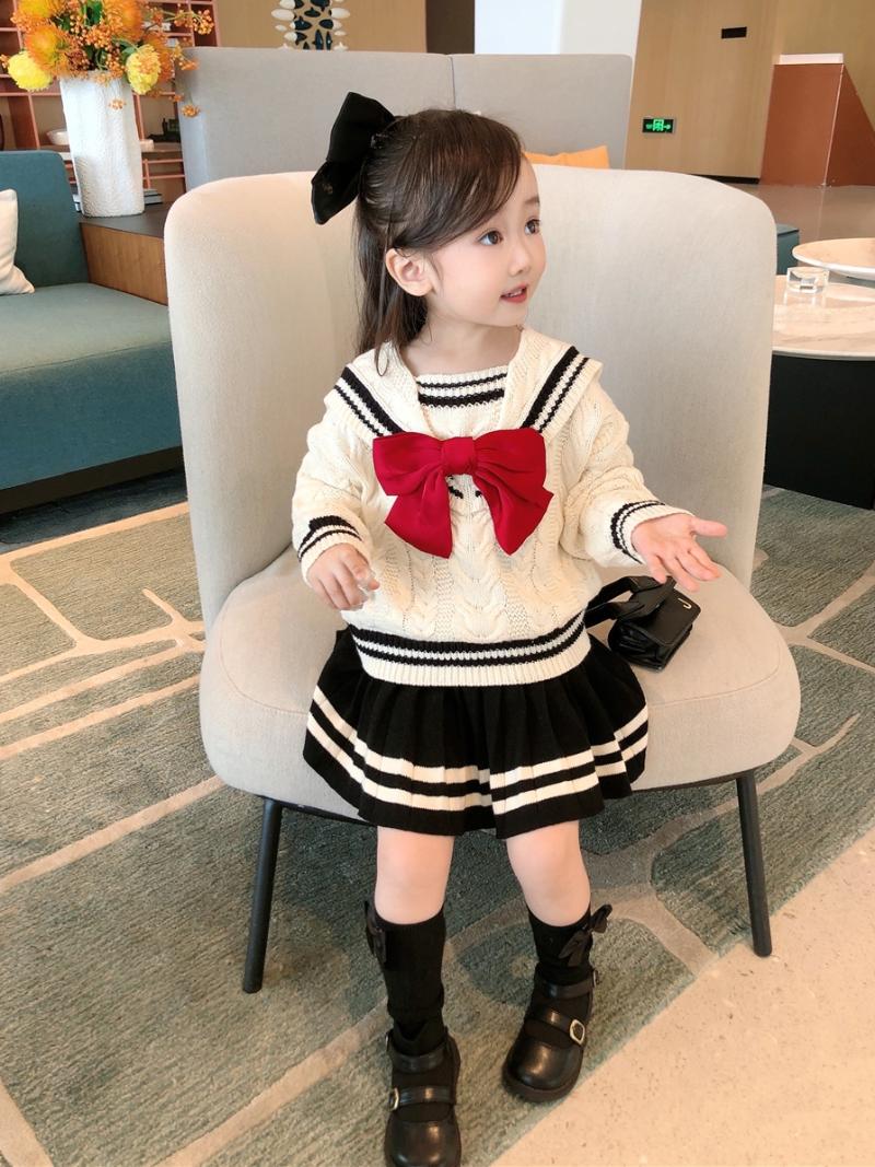 Clothing Sets Winter Sailor Suit College Girl Kid's Dress Sweater For Girls Children's Outerwear, White
Clothing Sets Winter Sailor Suit College Girl Kid's Dress Sweater For Girls Children's Outerwear, White